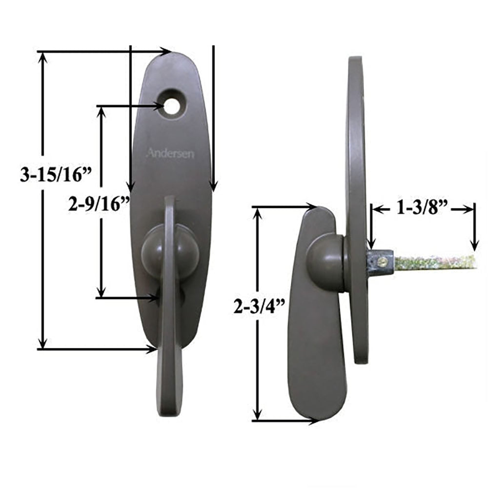 Andersen Tribeca Interior Thumb Latch for Gliding Door