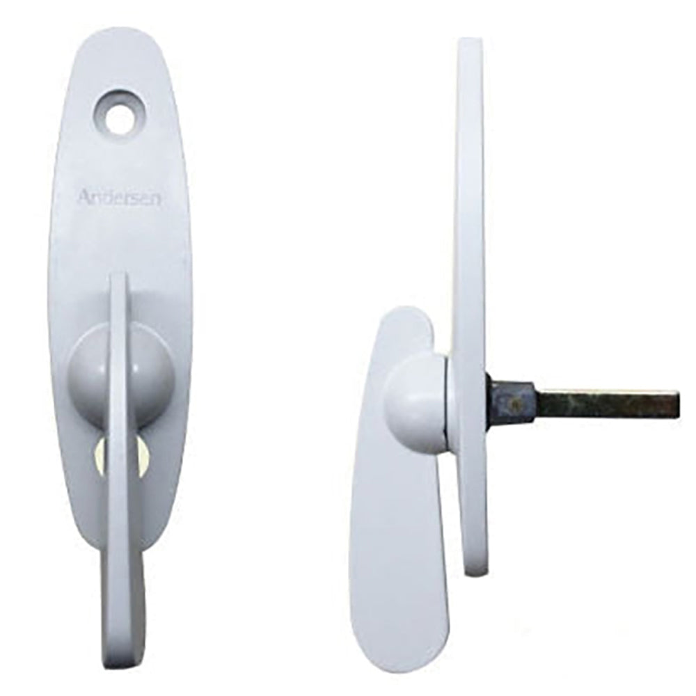 White tribeca gliding door interior thumb latch