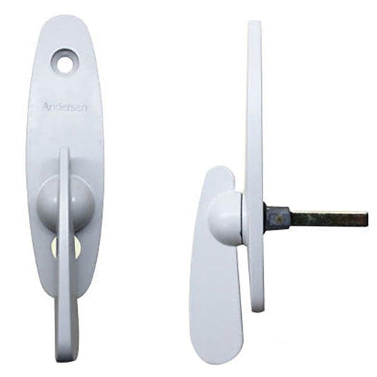 White tribeca gliding door interior thumb latch