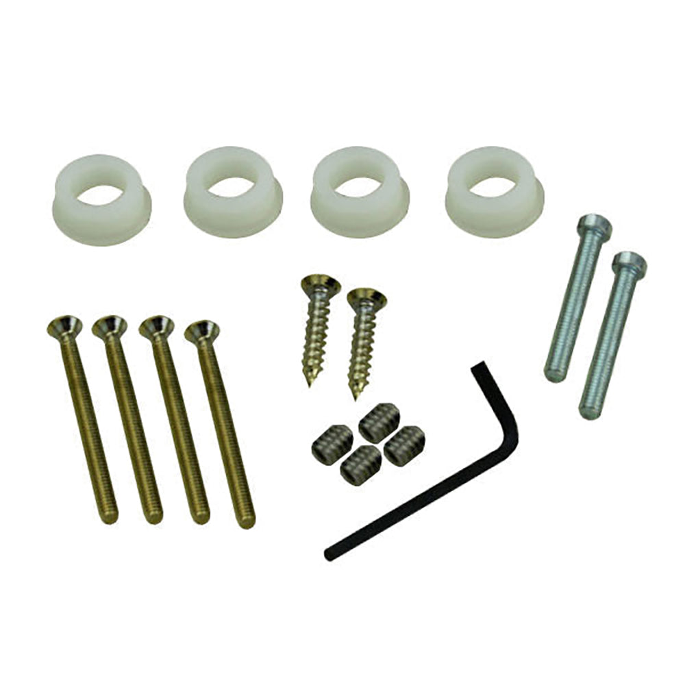 Trim Set Pack. , screws &  Bushings - White / Chrome