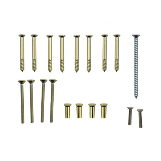 Trim Set Screw pack, Gliding Door - Polished Brass