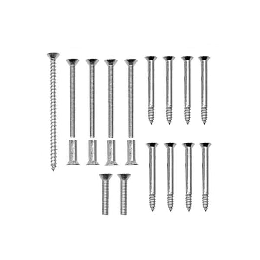 Trim Set Screw pack, Gliding Door -Polished Chrome / Satin Chrome