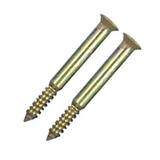 Wood Screws, #10 x 1-3/4 Oval Head - Brass