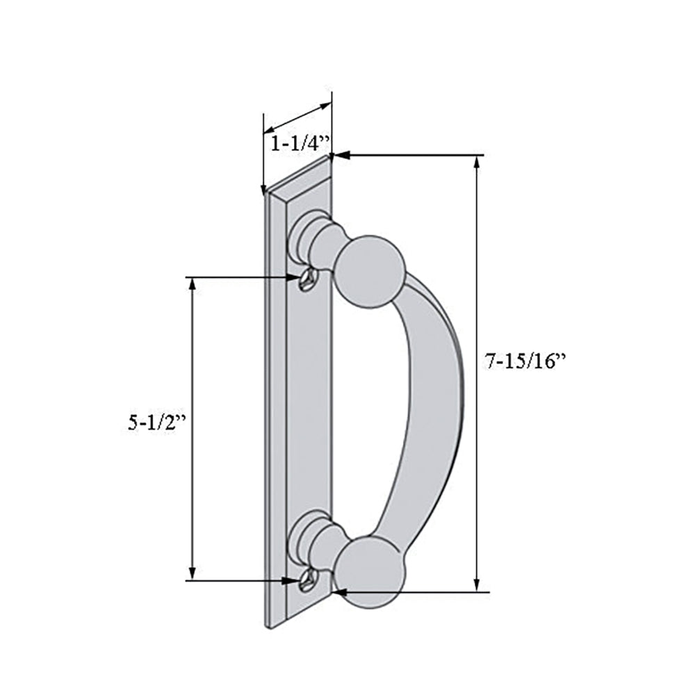 Yuma Single Gliding Patio Door Handle